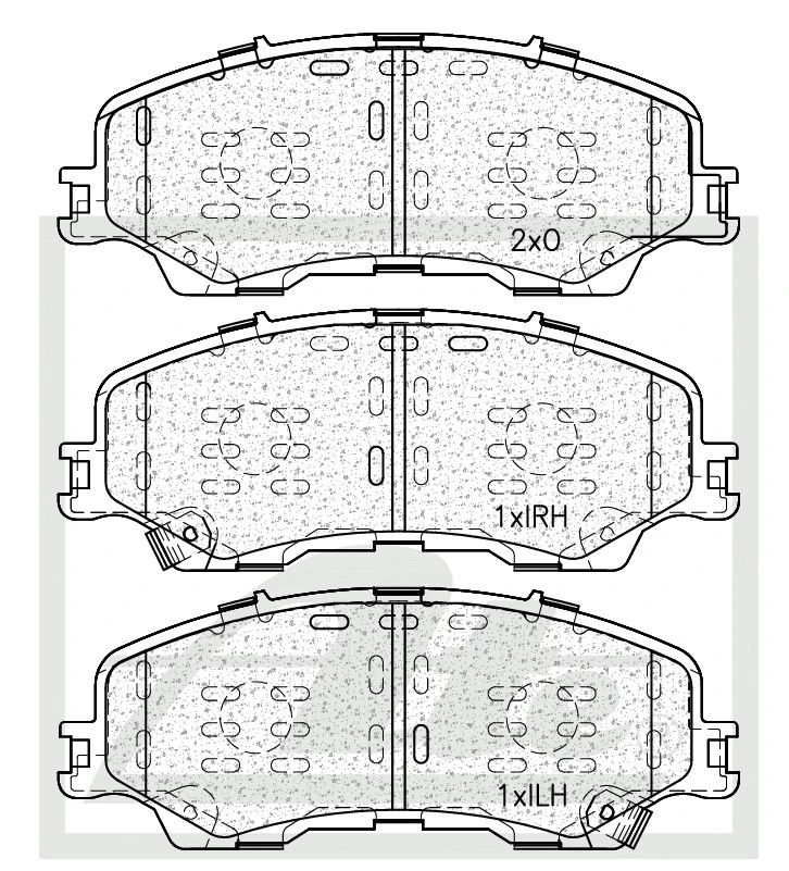 Brake Pad Set, disc brake - ATE - ATE1457