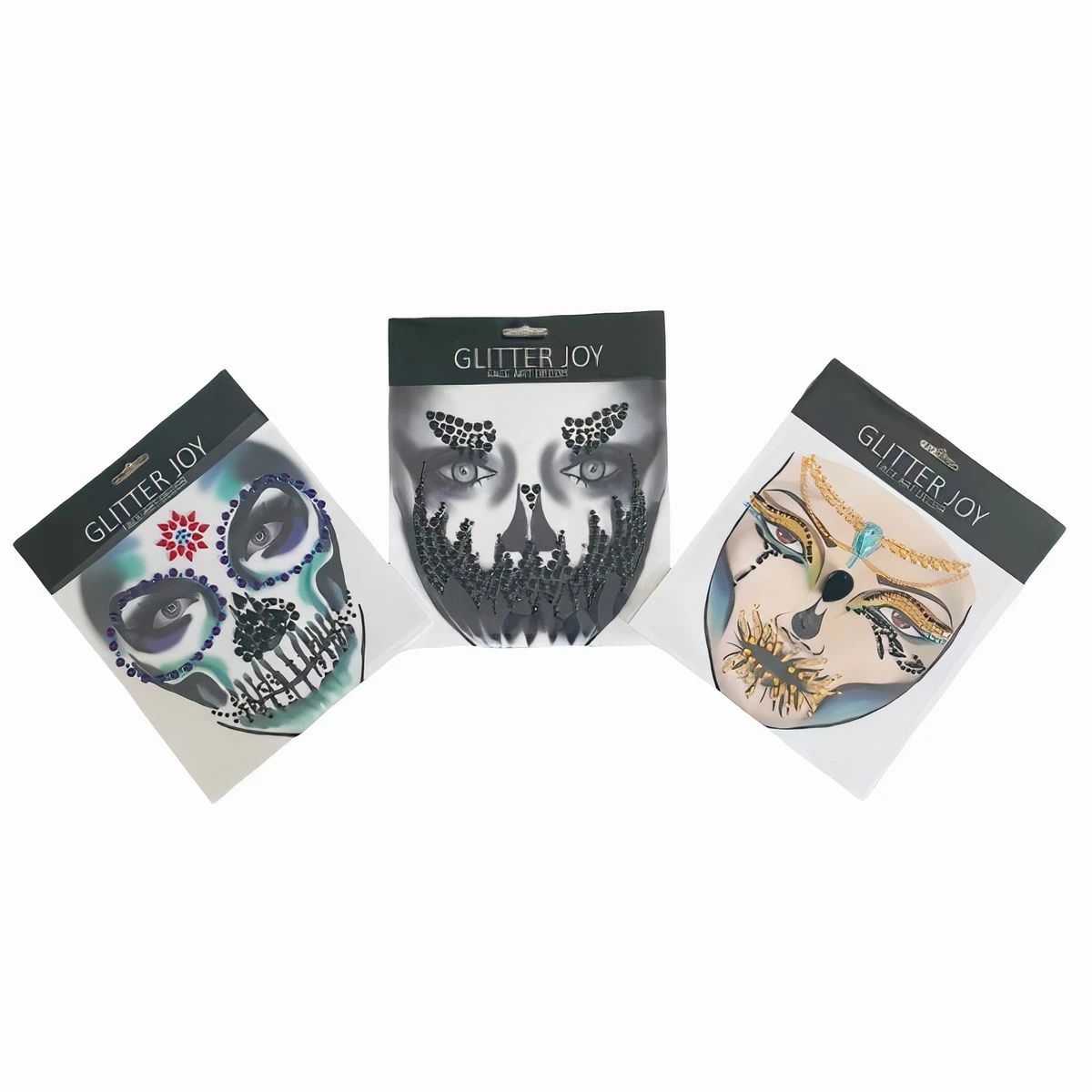 Glitter Halloween & Festival Jewellery Face Art (Set of 3)