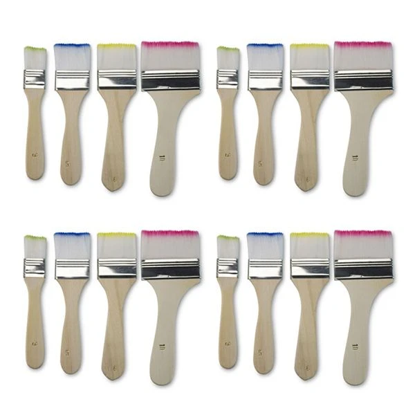Eco Coloured Tip Art Brush (Set of 16)
