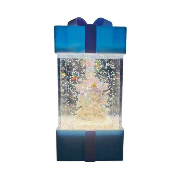 Unicorn Light Up & Music Glitter Snow Globe Lamp (12cm x 6cm)