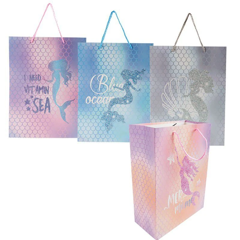 Large Mermaid Gift Bags 26x32cm (4 Piece)