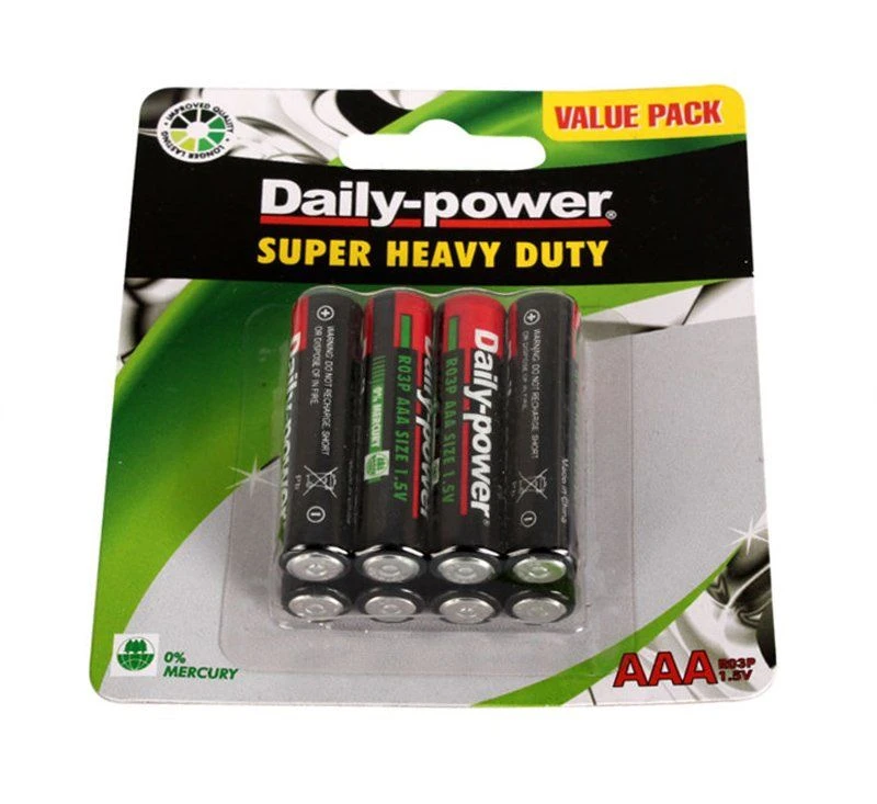 Daily Power - Super Heavy Duty Batteries - 8 Piece - AAA - 5 Pack
