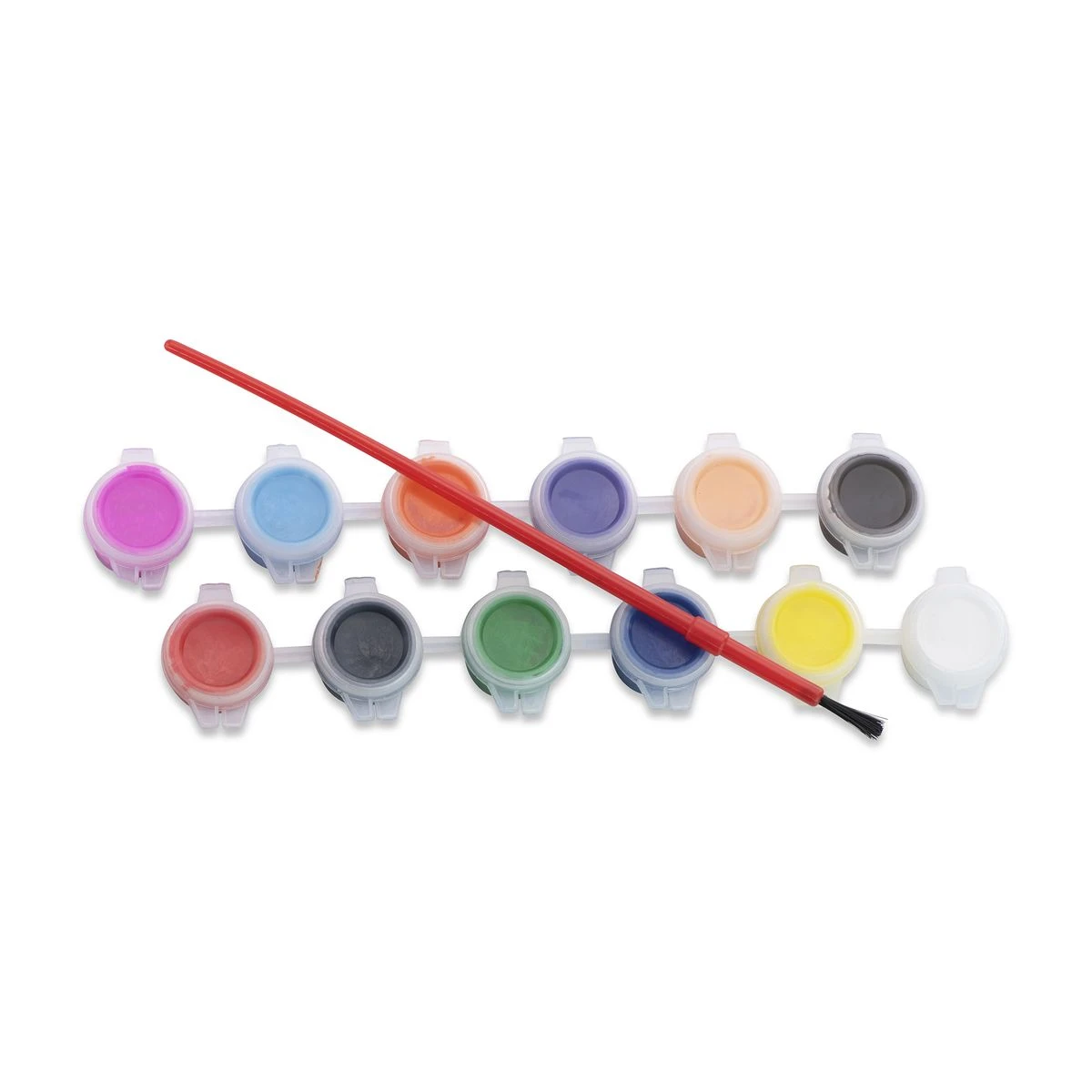 Khoki - Art & Craft - Assorted Colours - Brush - 12 Piece