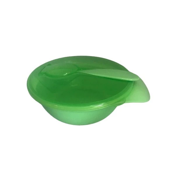 Feeding Bowl With Lid And Spoon - Green