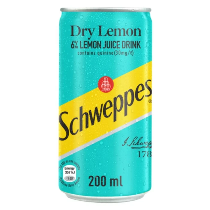 Schweppes Dry Lemon 200ml Can