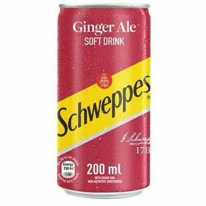 Schweppes Ginger Ale 200ml Can