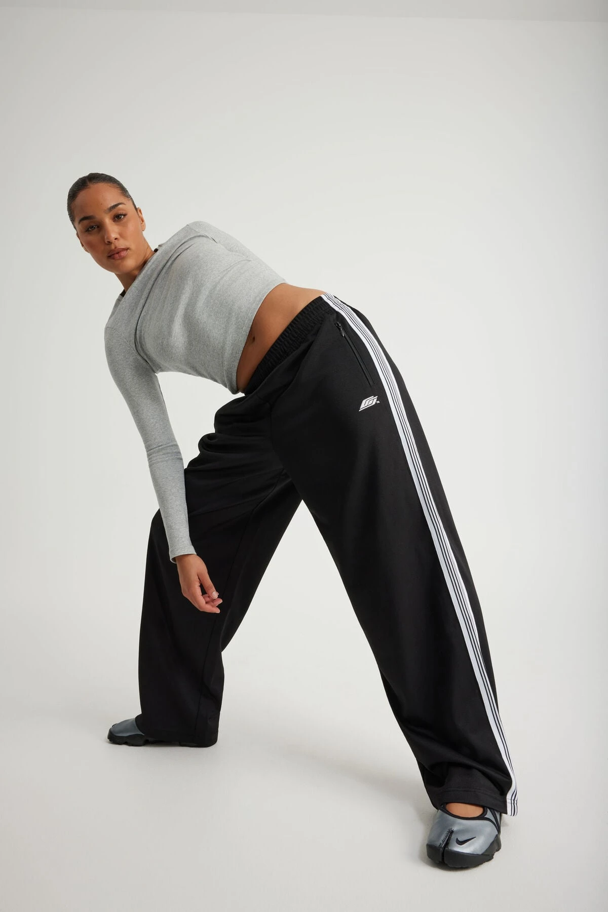 Open Gallery Wide Leg Track Pant