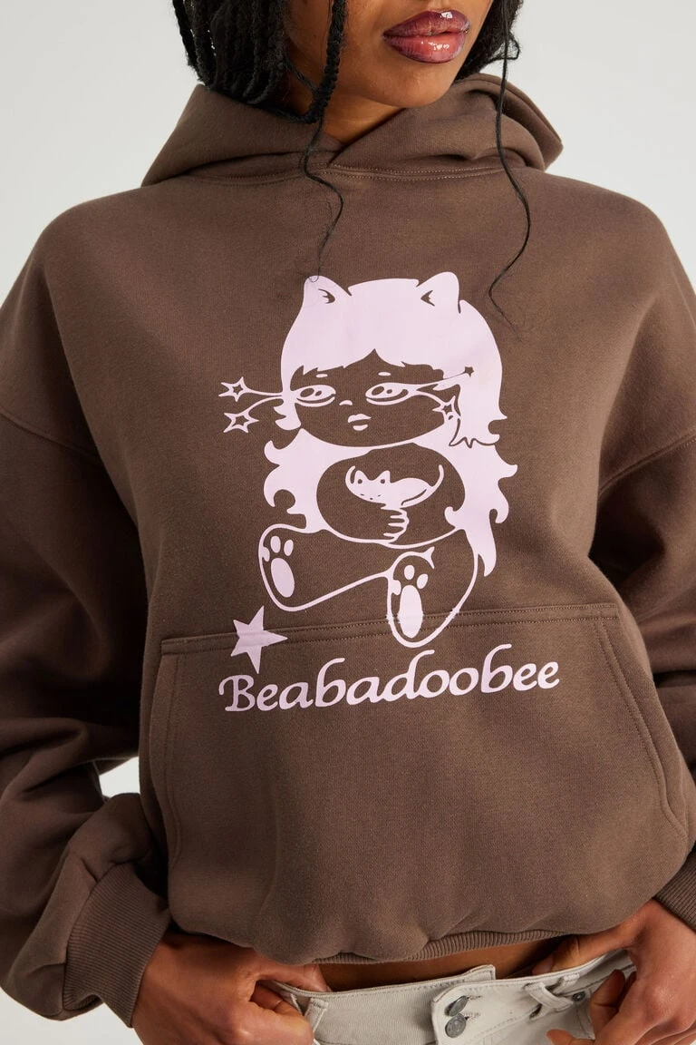 Music Merch Boxy Hoodie