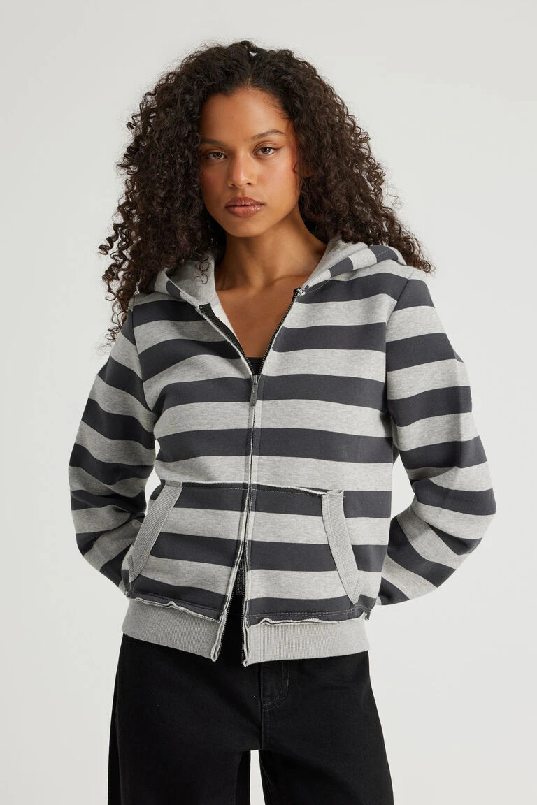 Notion Fitted Zip Through Hoodie