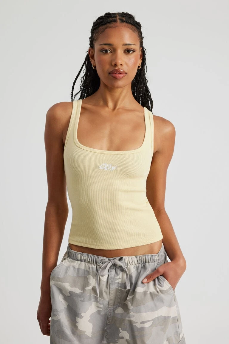 Graphic Scoop Neck Tank