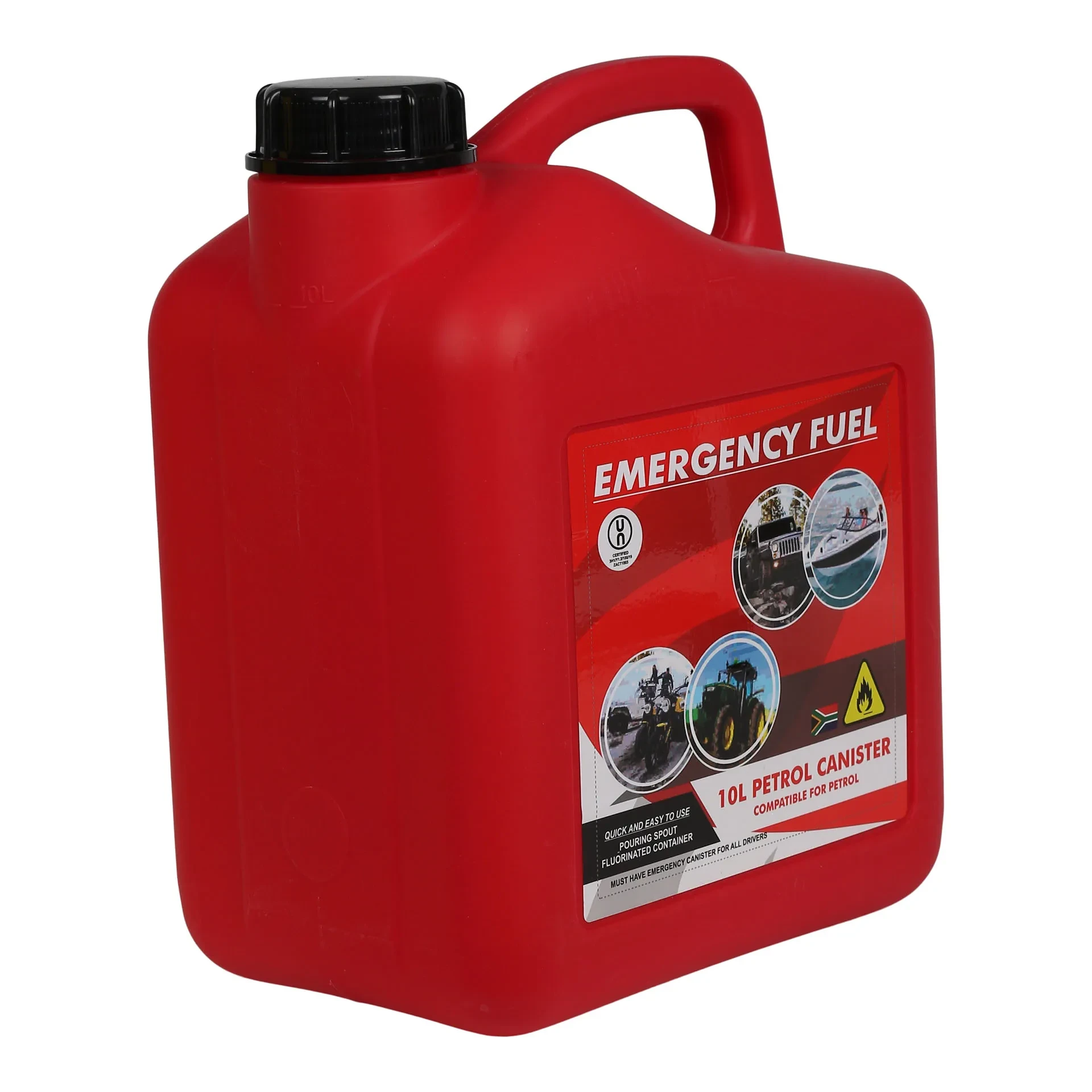 MAC AFRIC 10L Plastic Petrol Jerry Can