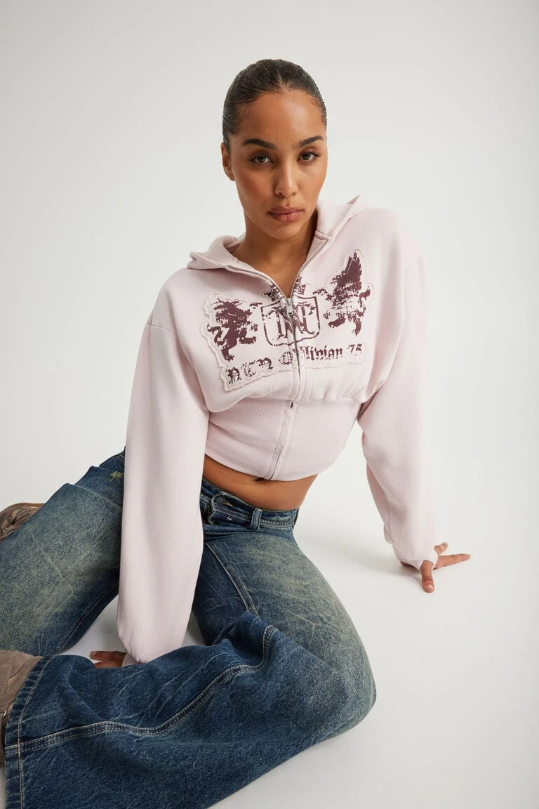Notion Corset Zip Through Hoodie