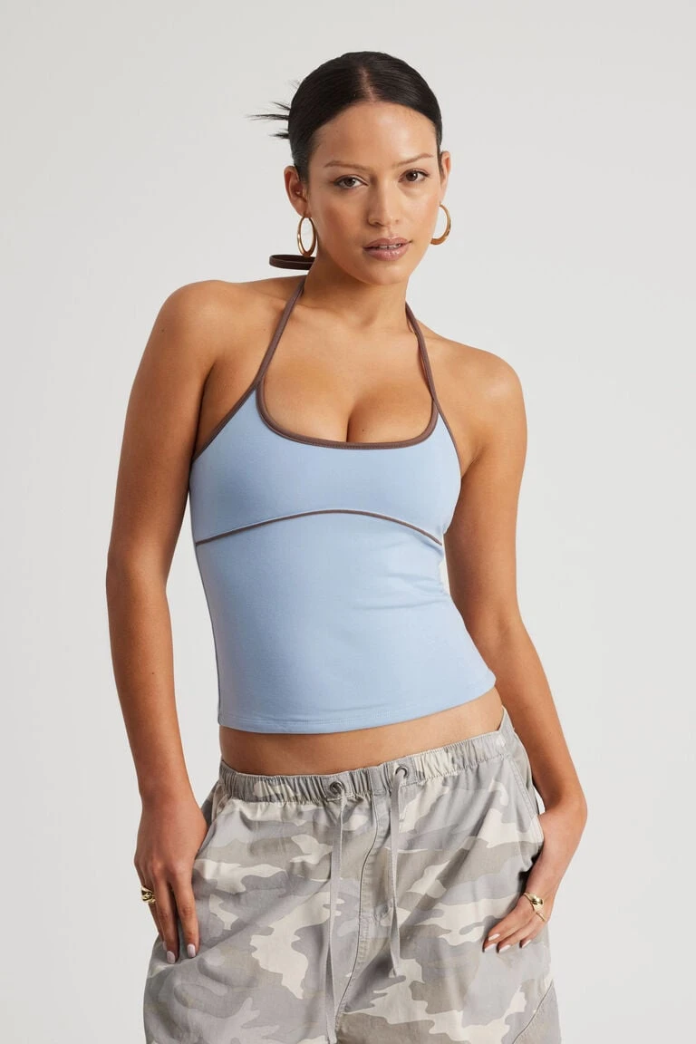 Tie Neck Halter Top