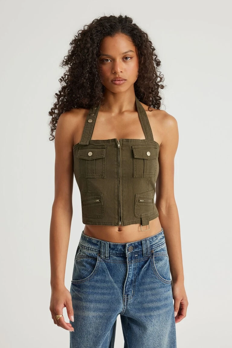 Utility Zip Up Top