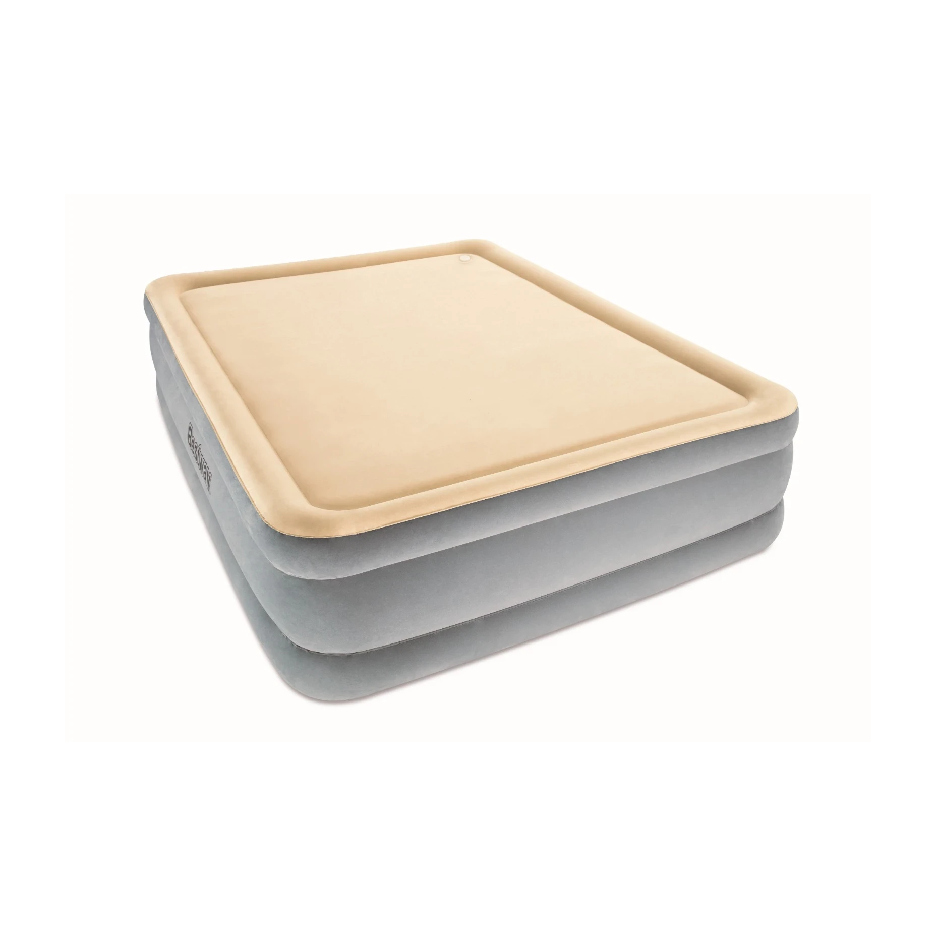 Tritech Airbed Queen Foam Top BuiltIn Ac Pump 2.03m x 1.52m x 46cm
