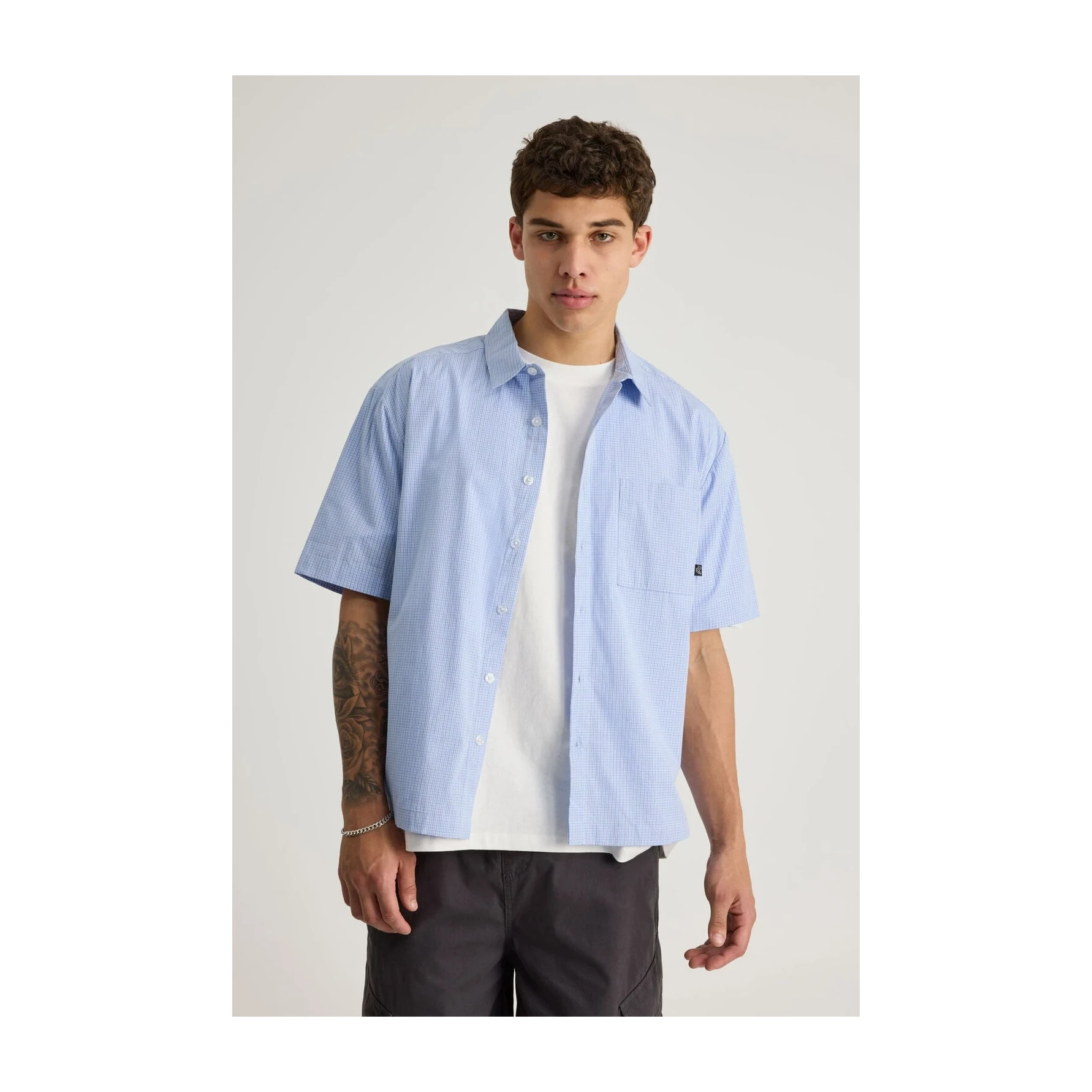 Half Half Short Sleeve Shirt