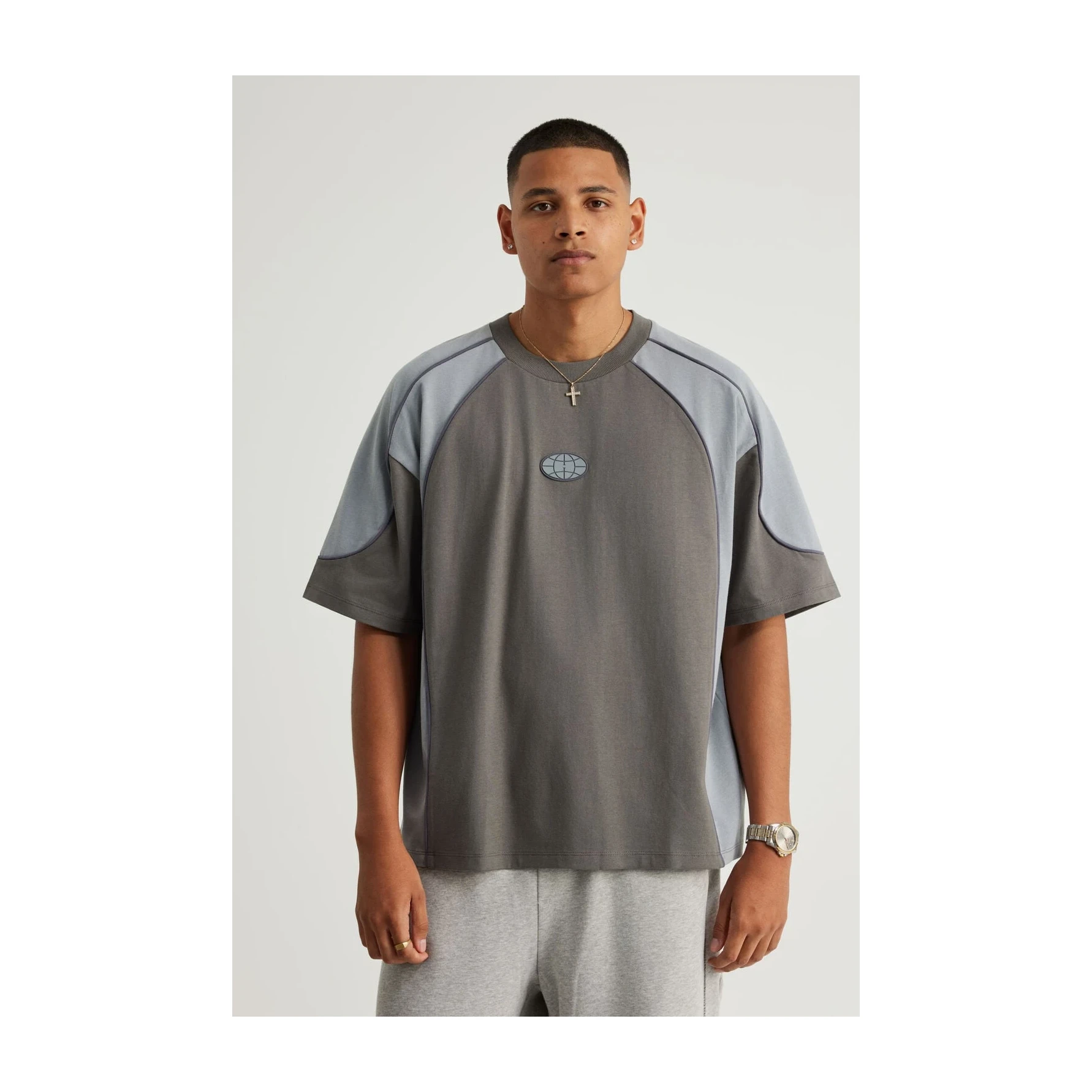 Half Half Boxy Tshirt