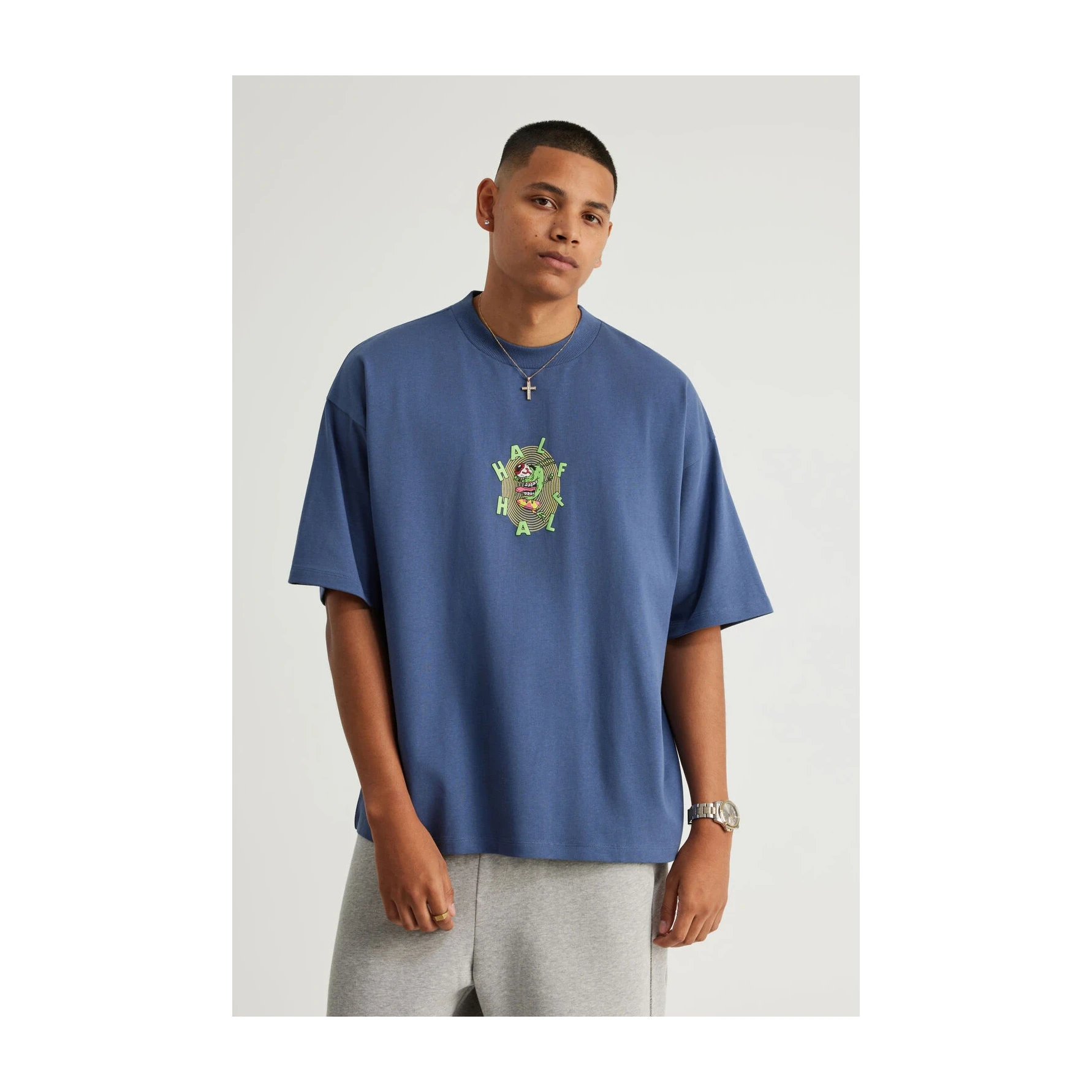 Spongebob X Half Half Heavyweight Box Fit T Shirt