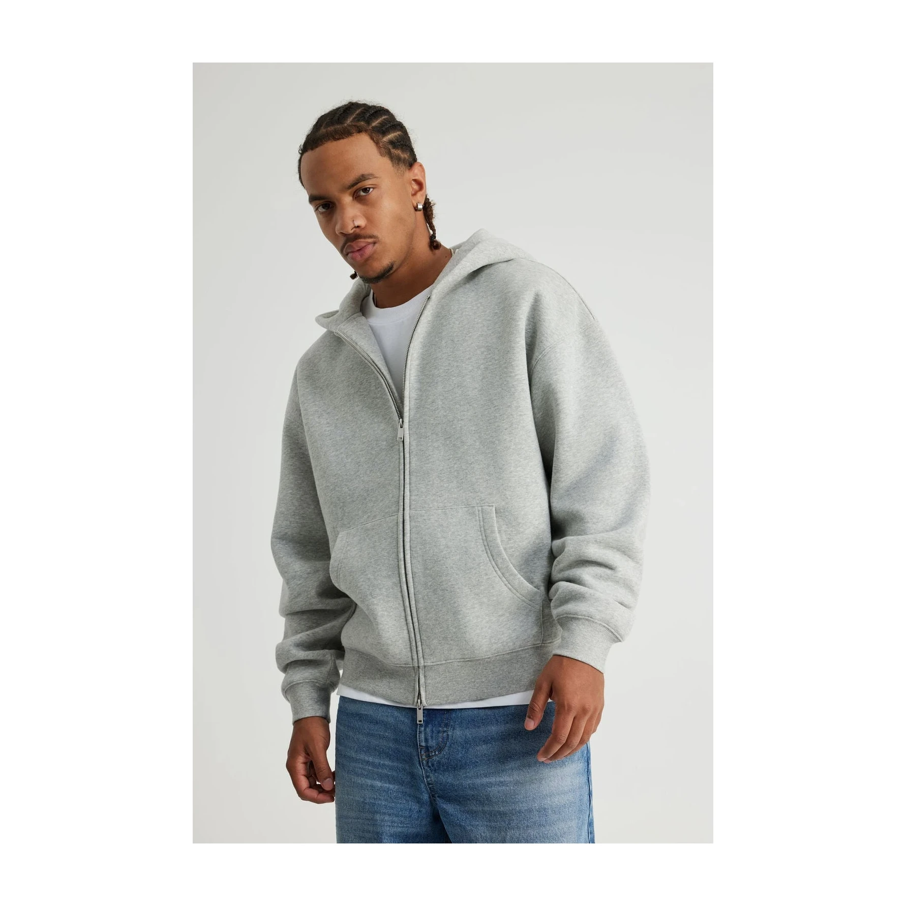 Authentics Oversized Zip Thru Hoodie