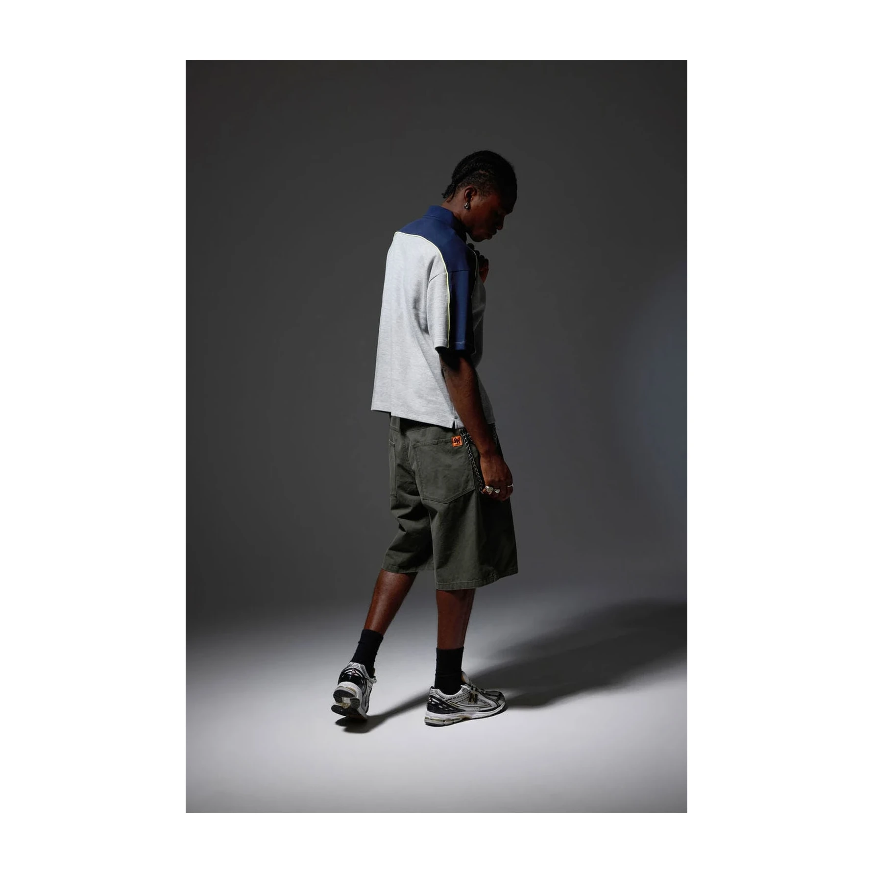 Half Half Pleated Woven Short