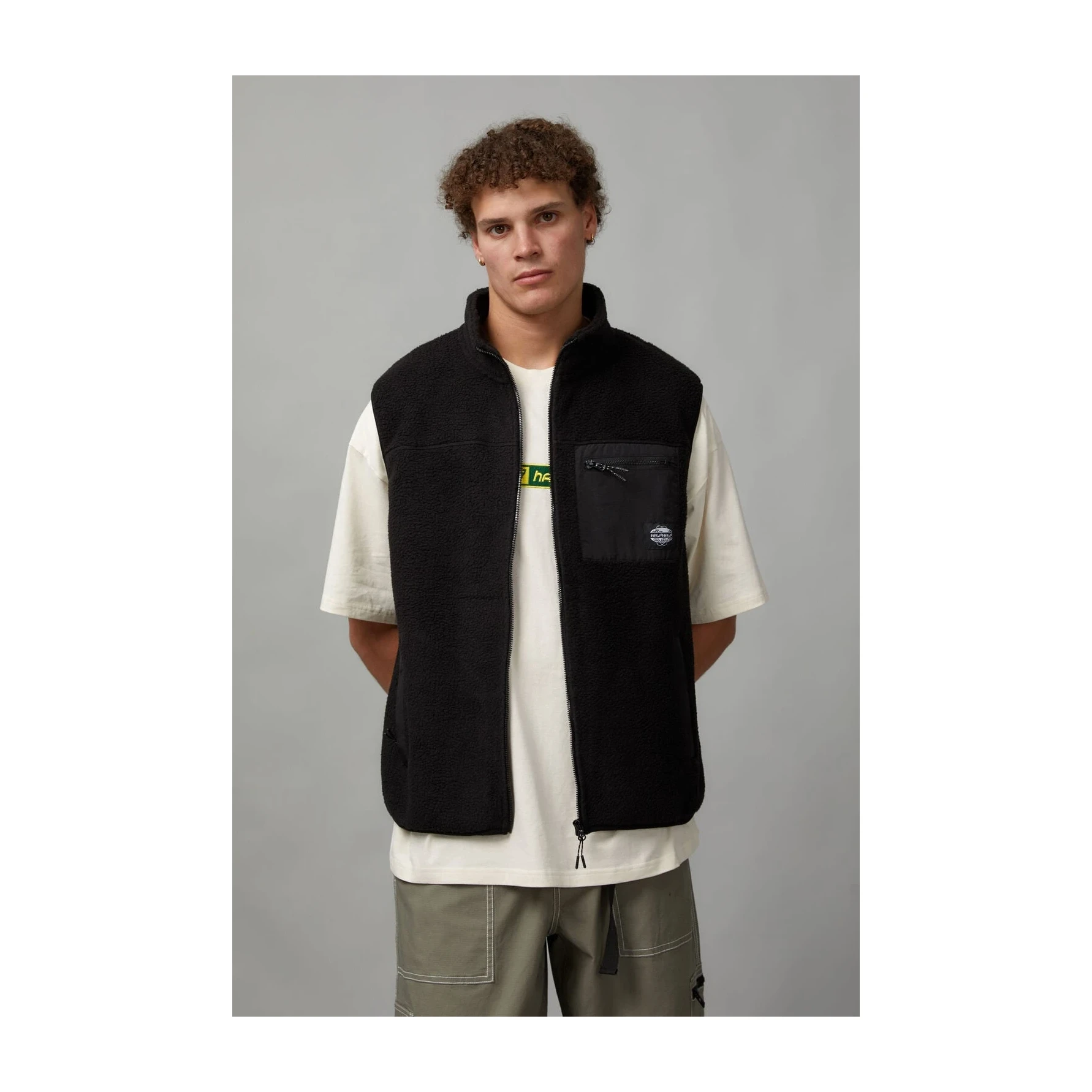 Half Half Sherpa Vest