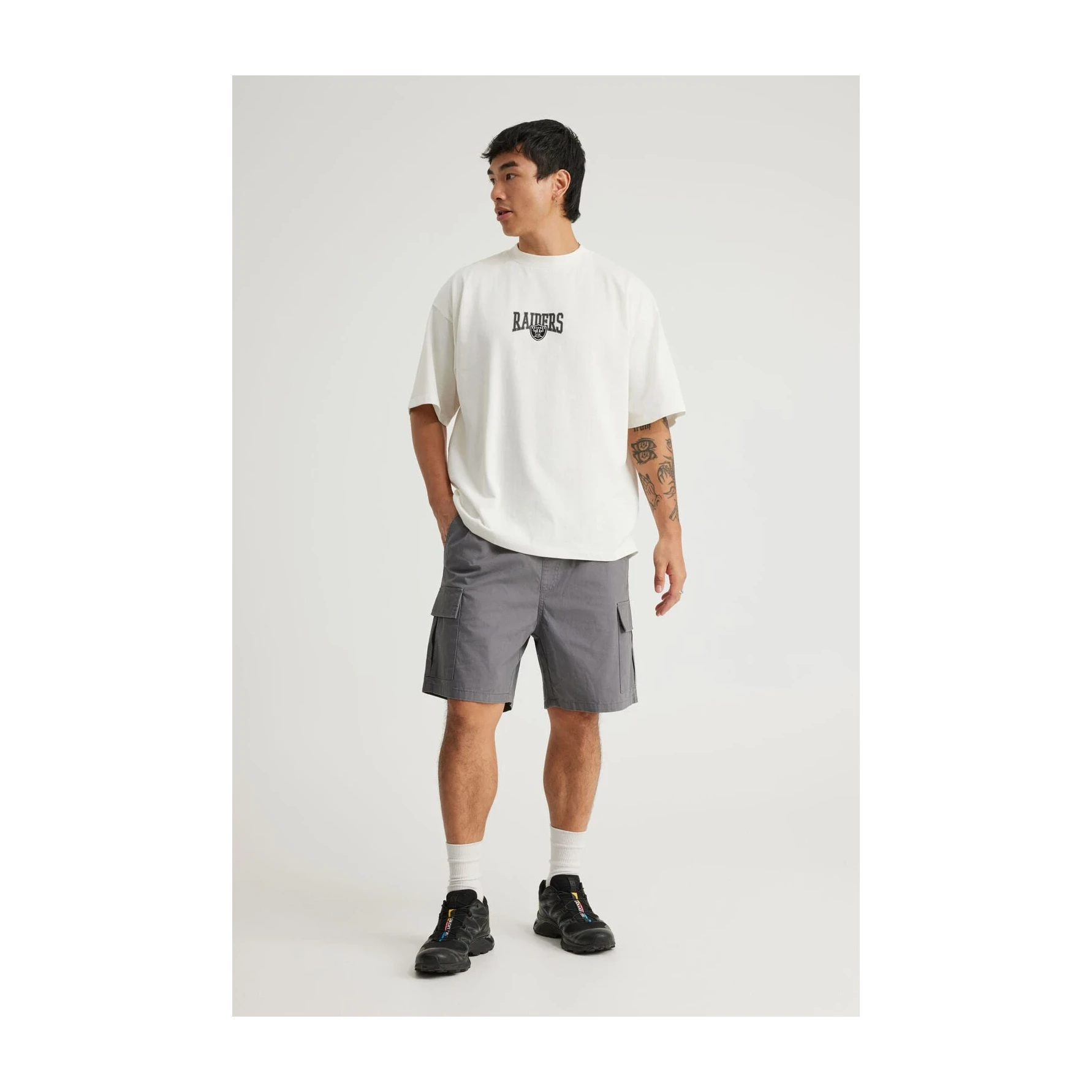 Half Half Pull On Cargo Short