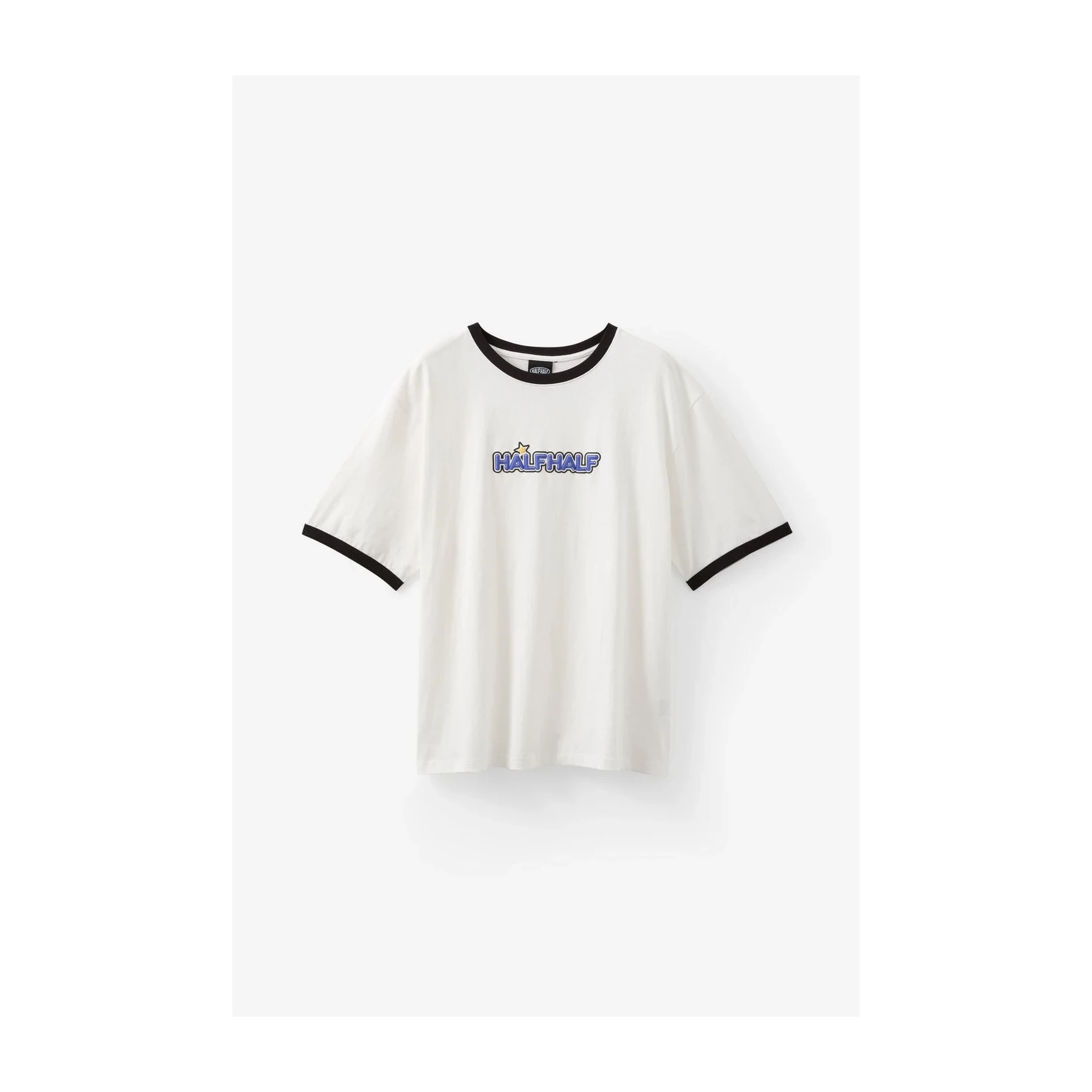 Half Half Regular Ringer Tshirt