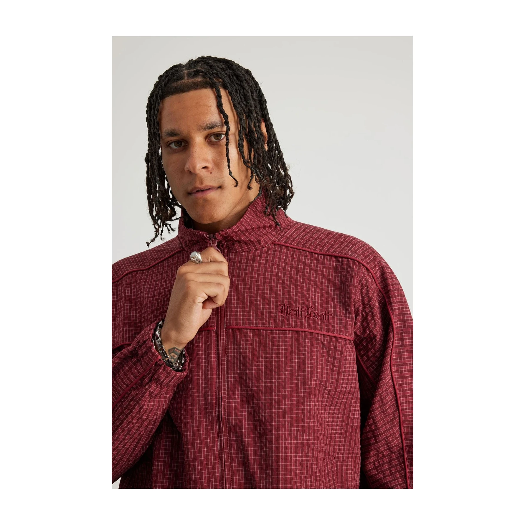 Half Half Zip Through Jacket