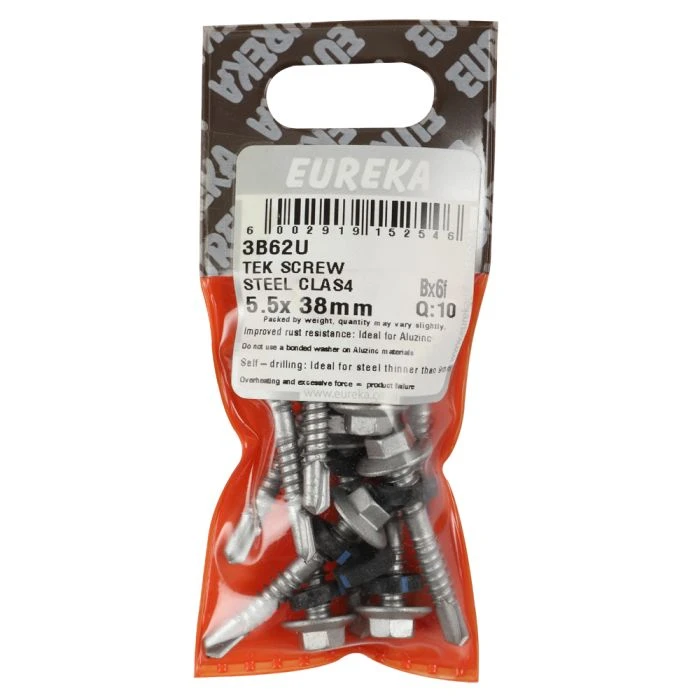 Eureka Class 4 Steel Tek Screw 5.5 x 38mm - 10 Pack 3B62U