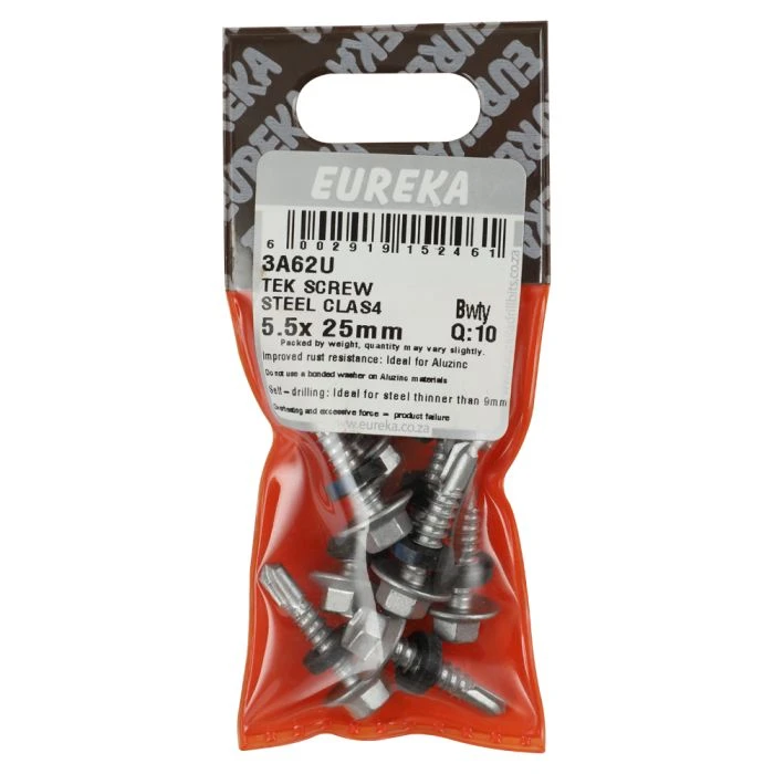 Eureka Class 4 Steel Tek Screw 5.5 x 25mm - 10 Pack 3A62U